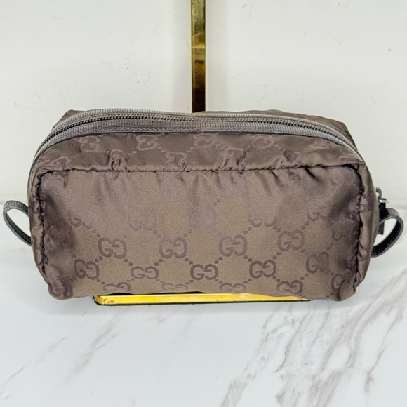 Gucci Handbags - Gucci Monogram Nylon Accessory Pouch Bag